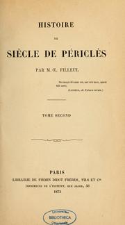 Histoire du siècle de Périclès by M. Edmond Filleul