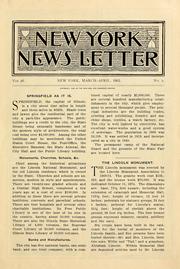 Cover of: New York news letter, March-April, 1903