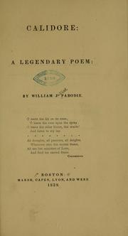 Cover of: Calidore: a legendary poem