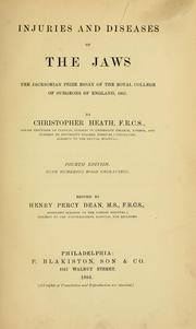 Cover of: Injuries and diseases of the jaws by Christopher Heath