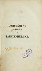 Cover of: Napoléon en exil by Barry Edward O'Meara