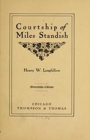 Cover of: Courtship of Miles Standish by Henry Wadsworth Longfellow