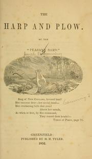 Cover of: The harp and plow. by Josiah Dean Canning