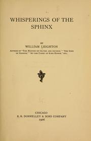 Cover of: Whisperings of the Sphinx