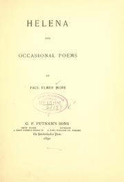 Cover of: Helena, and occasional poems
