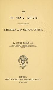 Cover of: The human mind by Noble, Daniel