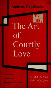 Cover of: The art of courtly love by André le chapelain