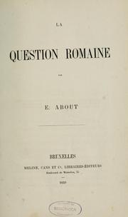 La question romaine by Edmond About