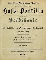 Cover of: Hússpostilla by Jón Þorkelsson Vídalín