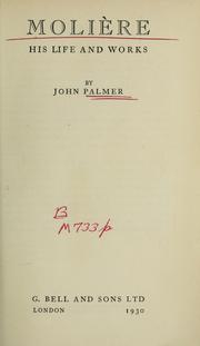 Cover of: Molière: his life and works