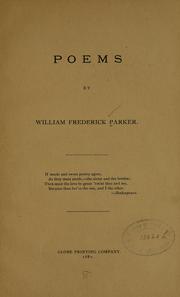 Poems by William Frederick Parker