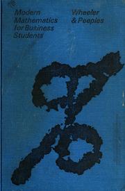 Cover of: Modern mathematics for business students