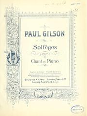 Cover of: Solfèges pour chant et piano