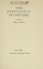 Cover of: The prevalence of witches by Aubrey Menen