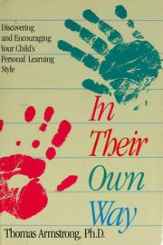 Cover of: In their own way by Thomas Armstrong