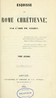 Cover of: Esquisse de Rome chrétienne