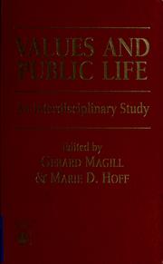 Cover of: Values and public life by edited by Gerard Magill and Marie D. Hoff.
