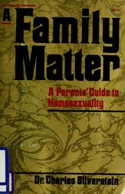 Cover of: A family matter by Charles Silverstein