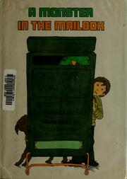 Cover of: A monster in the mailbox