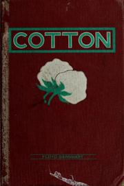 Cover of: Cotton by Floyd Barnhart