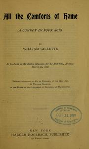 Cover of All the comforts of home