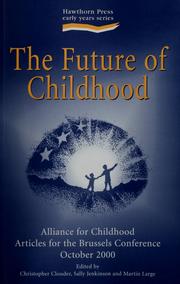 Cover of: The future of childhood