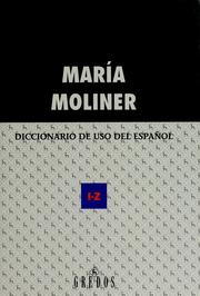 Cover of: Diccionario de uso del español