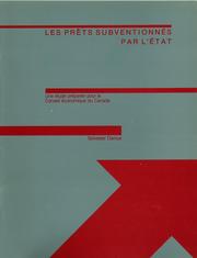 Les prêts subventionnés par l'État by S. Damus