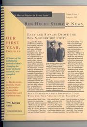 Cover of: Ben Hecht Story & News, Compiled