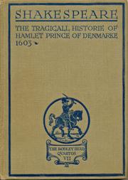 Cover of: The tragicall historie of Hamlet, Prince of Denmarke, 1603 by William Shakespeare