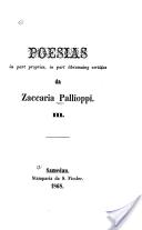Cover of: Poesias III: in part proprias, in part libramaing vertidas