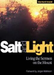 Cover of: Salt and Light: Talks and Writings on the Sermon on the Mount