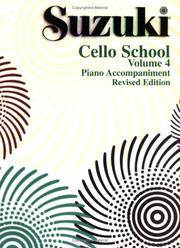 Cover of: Suzuki Cello School Piano Accompaniment by Shinichi Suzuki