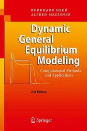 Cover of: Dynamic General Equilibrium Modeling by 