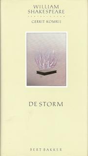 Cover of: De storm by William Shakespeare ; vert. door Gerrit Komrij