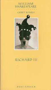 Cover of: Richard III by William Shakespeare ; vert. door Gerrit Komrij