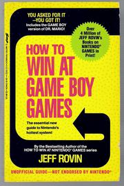 How to Win at Game Boy Games by Jeff Rovin