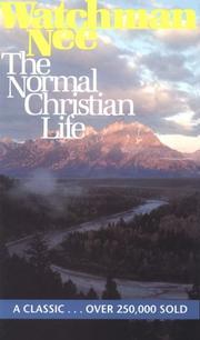 Cover of: Normal Christian Life by Watchman Nee