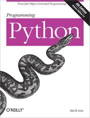 Cover of: Programming Python by 