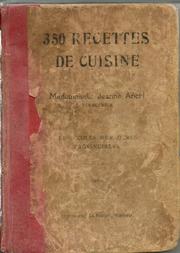 Cover of: 350 recettes de cuisine