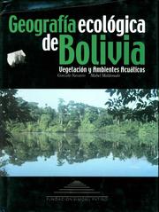 Cover of: Geografía ecológica de Bolivia by Gonzalo Navarro Sánchez