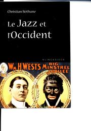 Cover of: Le Jazz et l'Occident