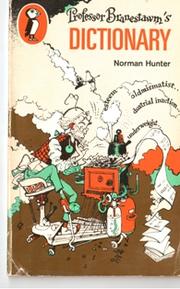 Cover of: Professor Branestawm's dictionary by Norman Hunter