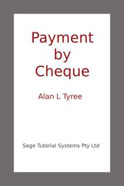Cover of: Payment by Cheque