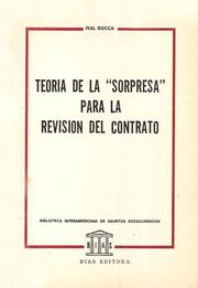 Cover of: TEORÍA DE LA "SORPRESA" PARA LA REVISIÓN DEL CONTRATO