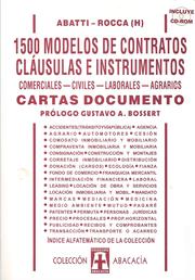 Cover of: 1500 MODELOS DE CONTRATOS, CLÁUSULAS E INSTRUMENTOS. Comerciales, civiles, laborales, agrarios. TOMO VII (CARTAS DOCUMENTO) by 