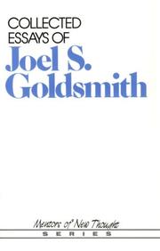 Cover of: Collected essays of Joel S. Goldsmith.