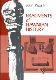 Cover of: Fragments of Hawaiian history by John Papa Īī