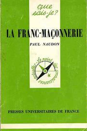 Cover of: La franc-maçonnerie