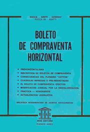 Cover of: BOLETO DE COMPRAVENTA HORIZONTAL by 